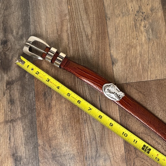 Vintage Florida Gators Leather Belt Men's Size 42 Brown Golf Silver Tone Buckle - Picture 6 of 9